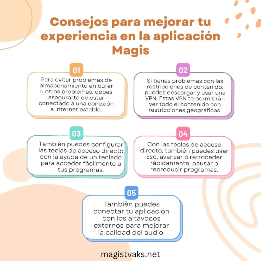 Consejos para mejorar tu experiencia en la aplicación Magis